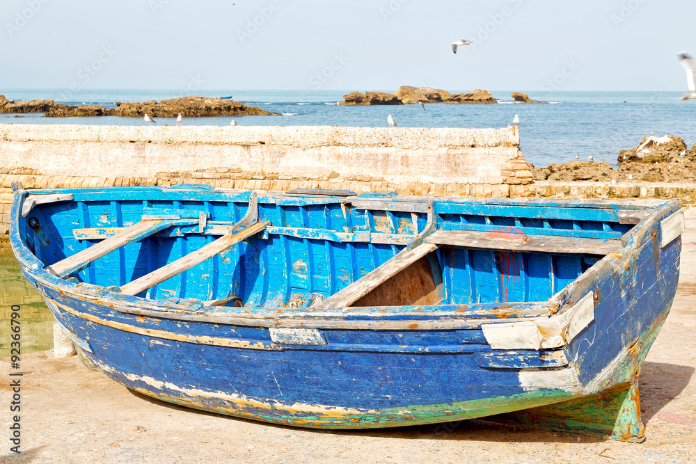   boat and  in africa   castle brown brick  sky