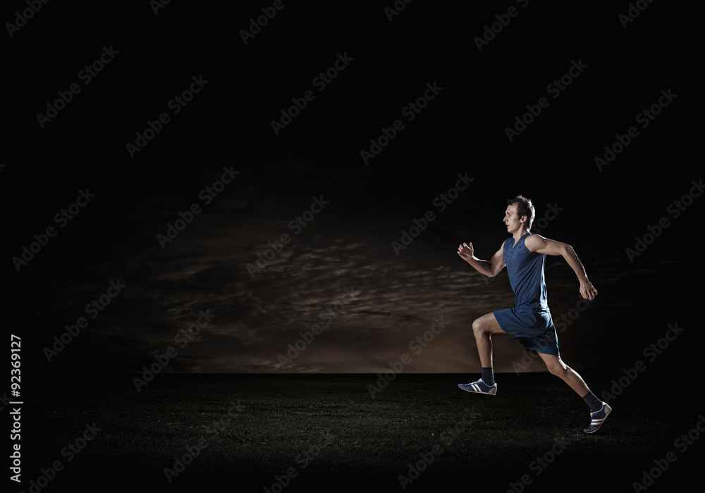 Running sportman 