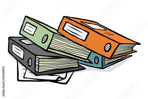 stack of document files 