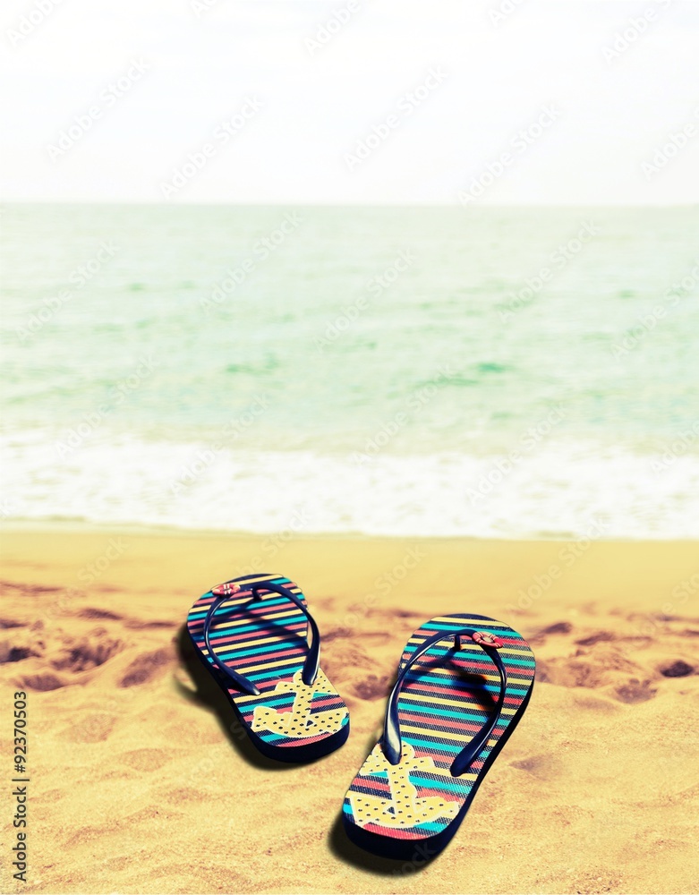 Naklejka premium Flip-flop.
