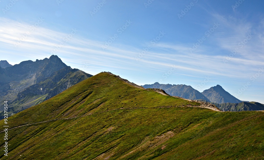 Beskid widziany z Kasprowego Wierchu, Tatry Beskid widziany z Kasprowego Wierchu, Tatry