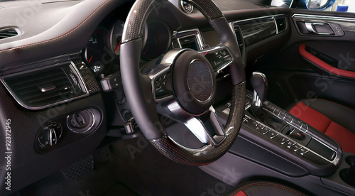 Interior view of car with black salon © spoilergen