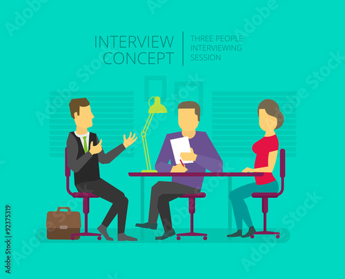 Man to give, grant an interview. Chat show. Personal interviewer
