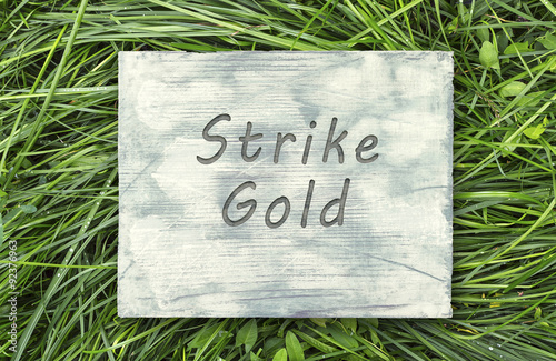 Strike gold sign © maticsandra