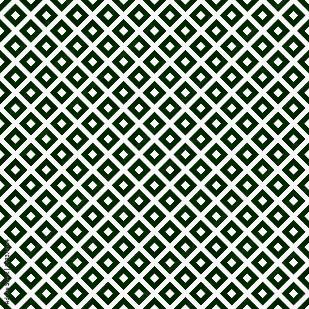 Green and White Diagonal Squares Tiles Pattern Repeat Background