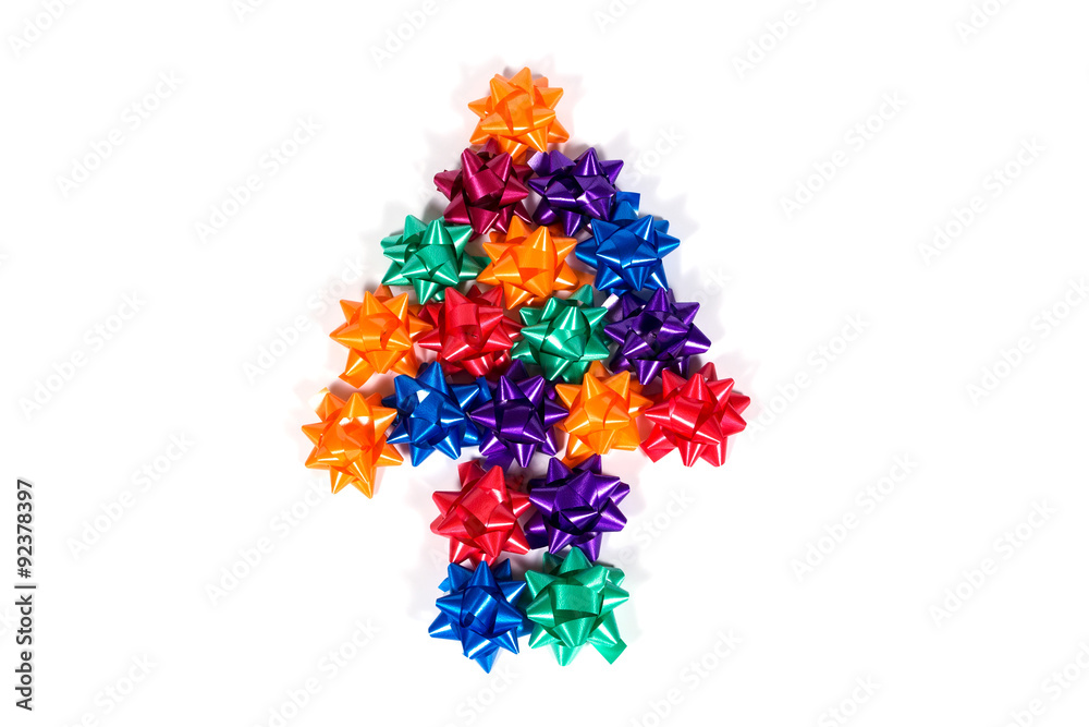 Colorful gift ribbon bow Colorful gift ribbon bow