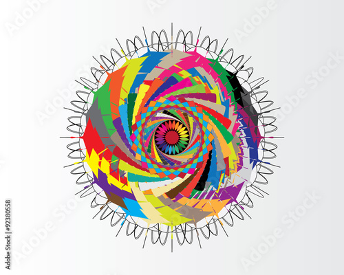 Colourful abstract Earth Background