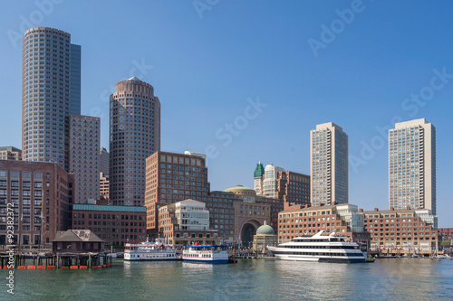 Boston harbor and waterfront