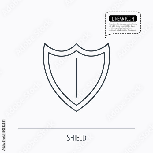 Shield icon. Protection sign.