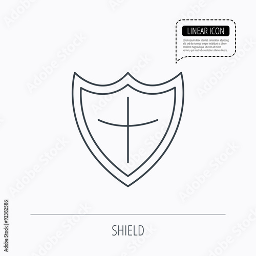 Shield icon. Protection sign.