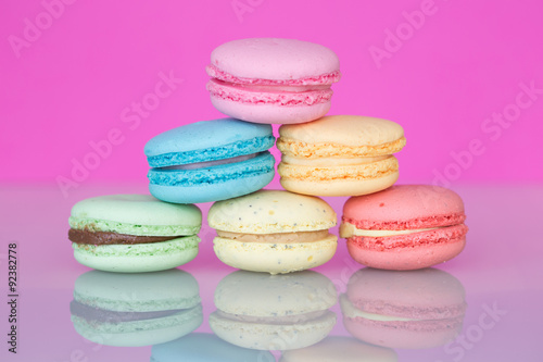 Traditional French homemade macaroons
