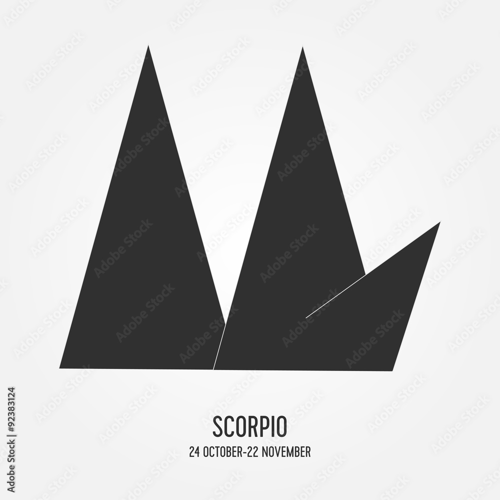 scorpio zodiac sign triangle art scorpio zodiac sign triangle art