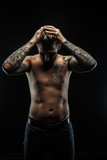 Awesome man with tattoos.