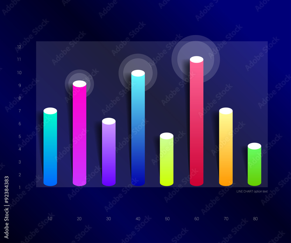 Exclusive dark blue bussiness chart, graph. Column design. Infographic. Exclusive dark blue bussiness chart, graph. Column design. Infographic.