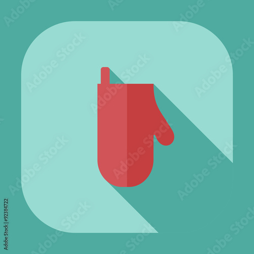 Flat modern design with shadow icons potholder