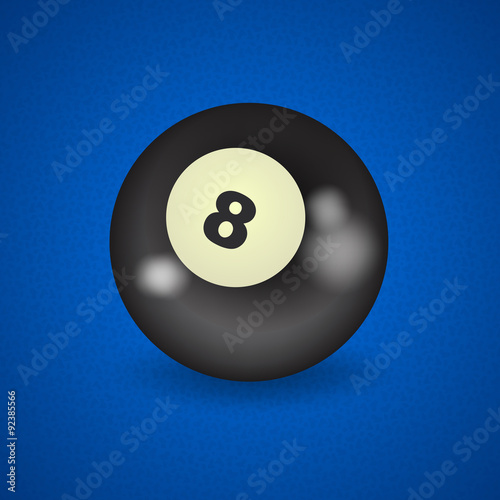 set of billiard balls, billiards, American ball number 8