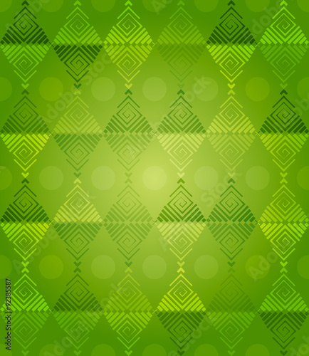 Green Diamonds Pattern Fantasy
