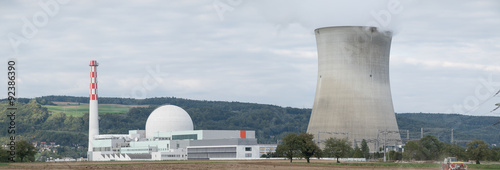Obraz na płótnie AKW Leibstadt Panorama w salonie