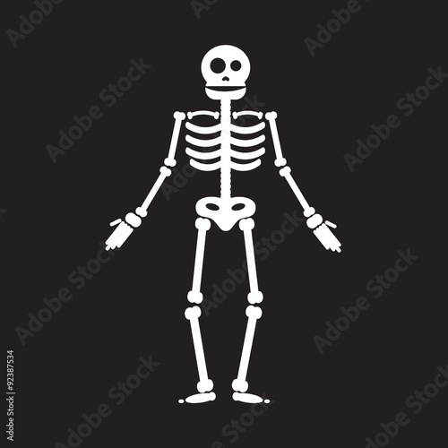 Happy Halloween skeleton illustration