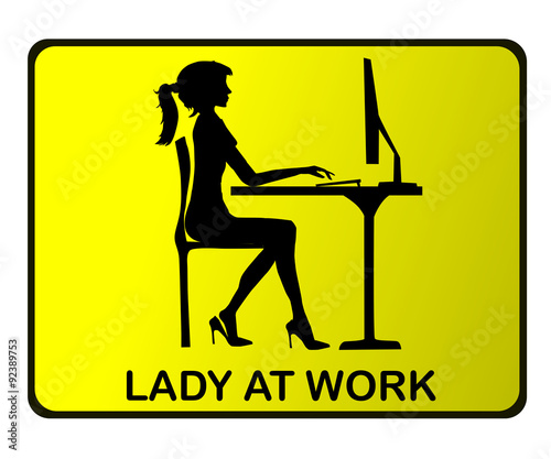 Lady at work