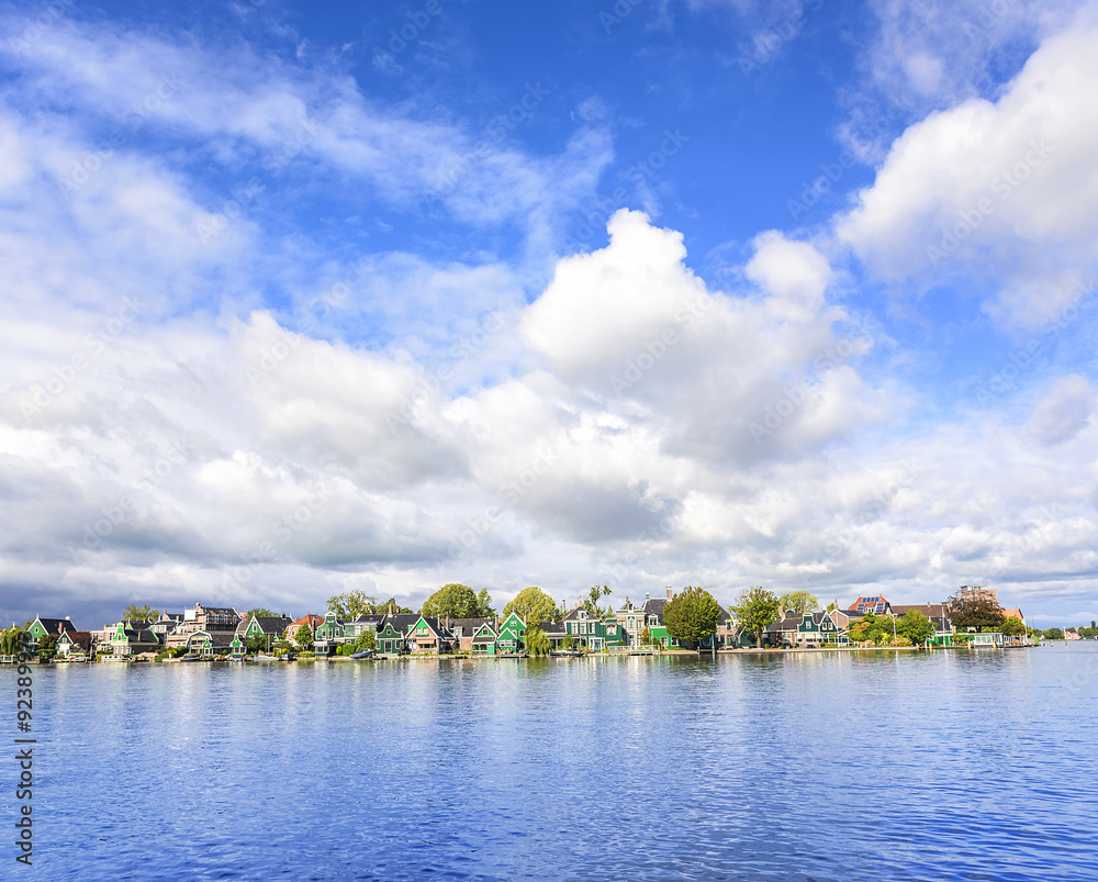 Tranquil scene. Zaanse Schans. Amazing Dutch village. Tranquil scene. Zaanse Schans. Amazing Dutch village.