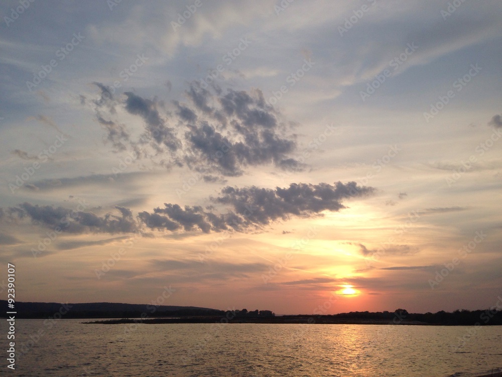 sunset at Volga