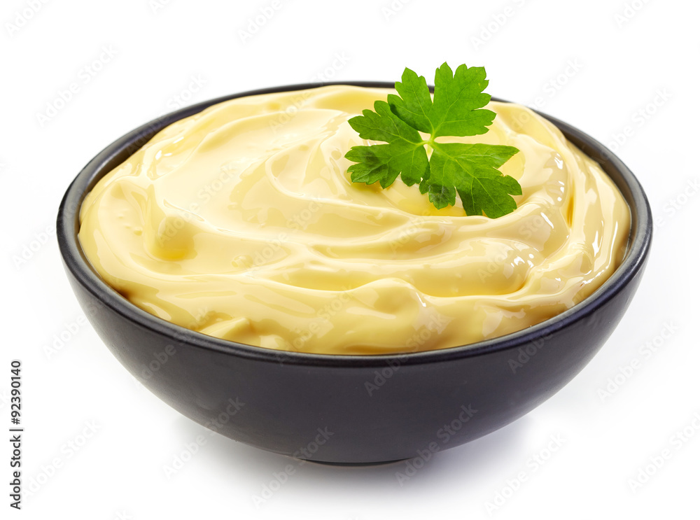 bowl of mayonnaise bowl of mayonnaise