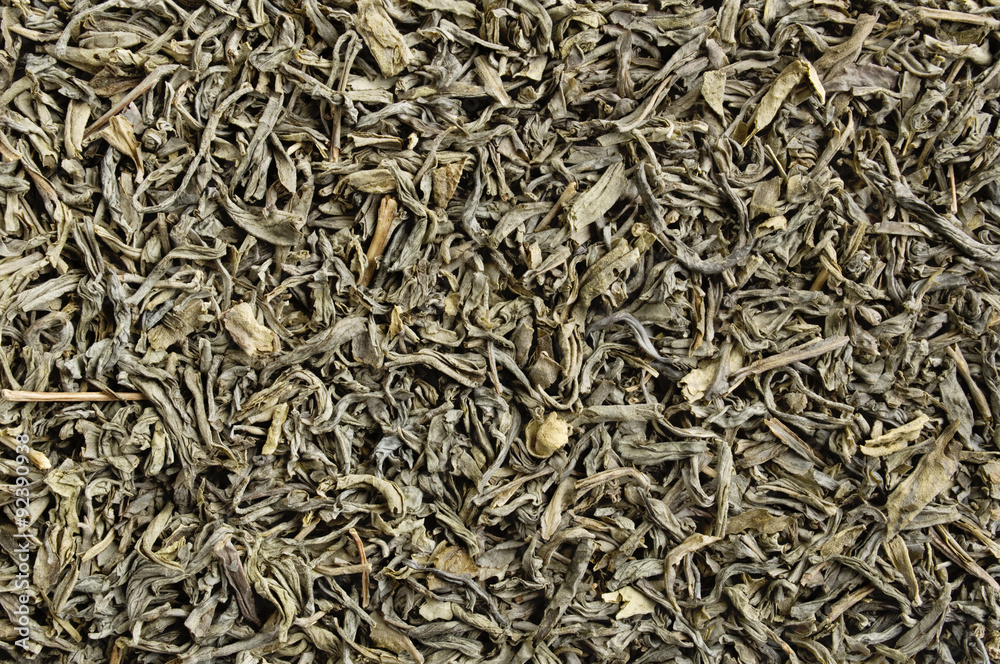 Green tea leaves Green tea leaves