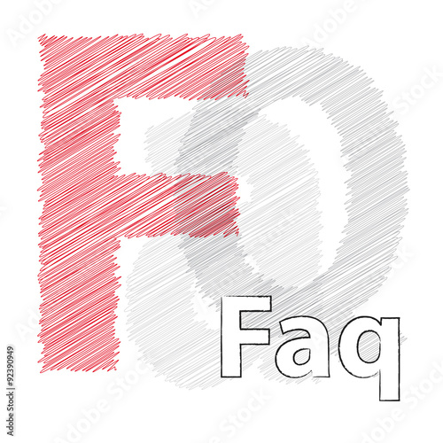 Vector faq. Broken text  scrawled