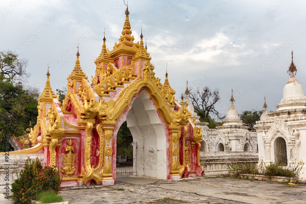 Burmese pagoda gate