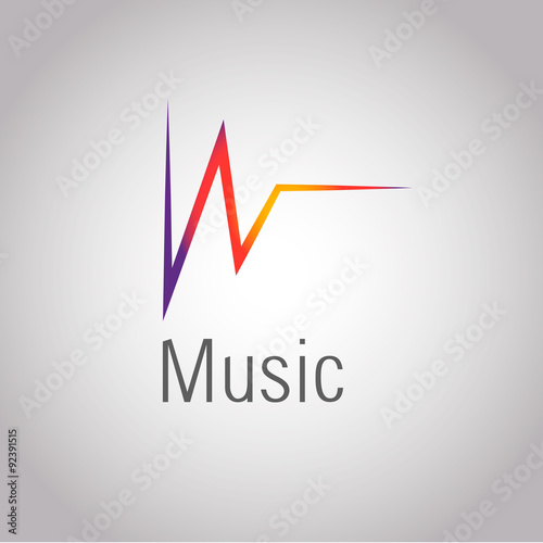 Nice music logo. Vector ilustration eps 10