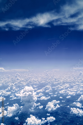 Blue sky and clouds