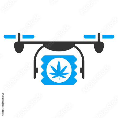 Drugs Drone Shipment Icon