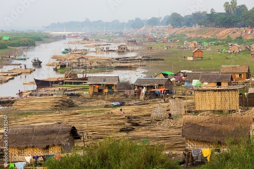 Slum area in Myanmar