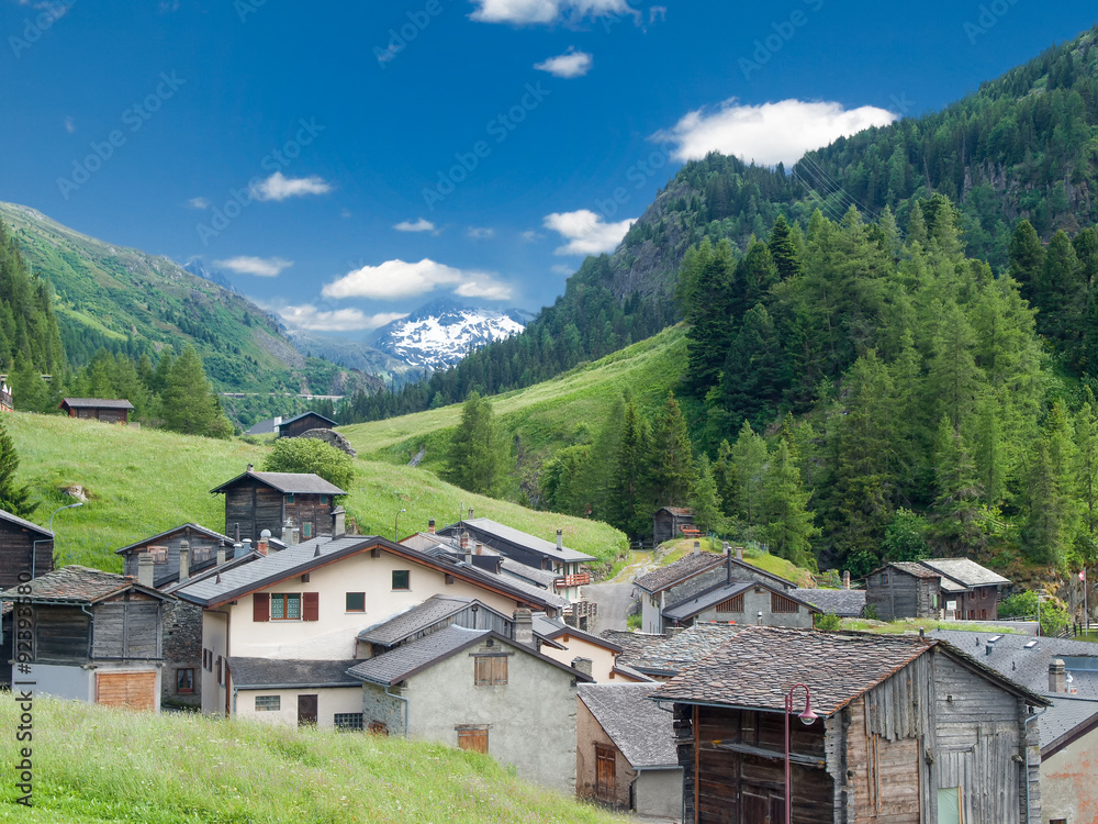 Small old village in Switzerland