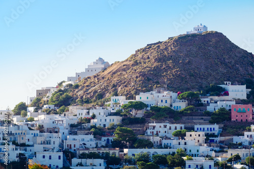 Scenic view of traditional Greek village Plaka, Greece