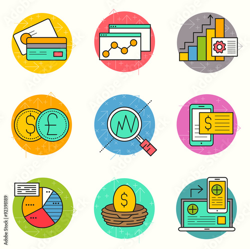 Business Financial Icon Set