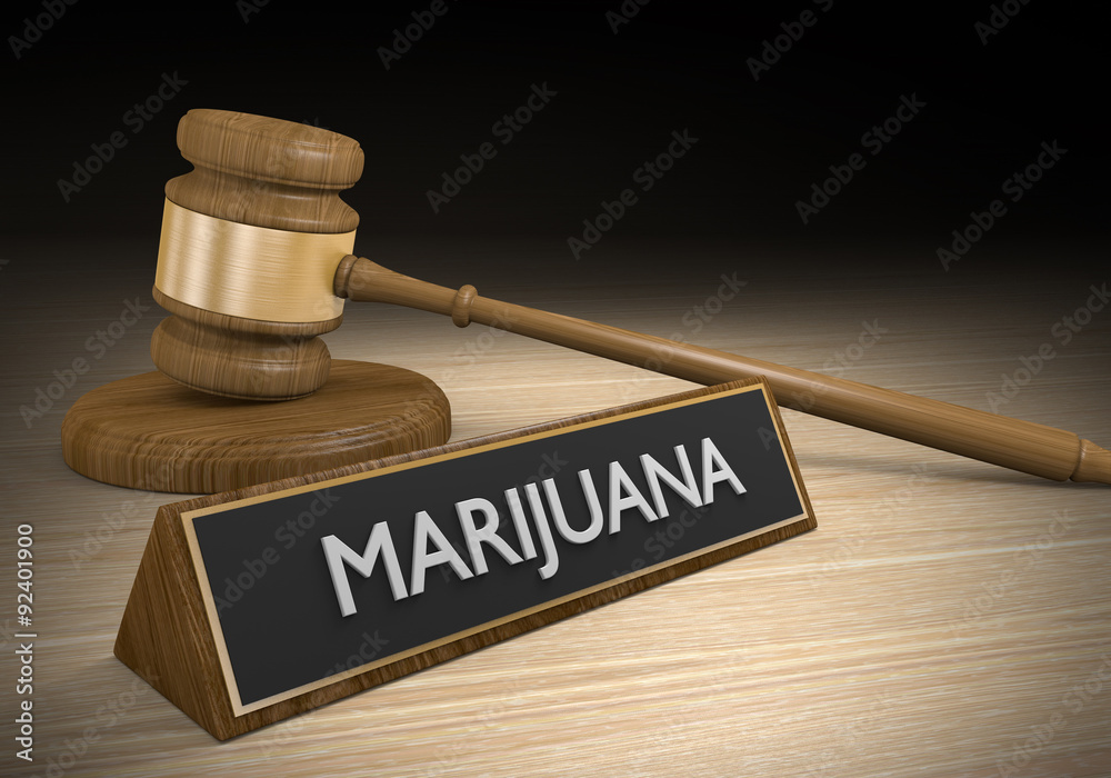 Drug laws for legalization of marijuana and medical drugs therapy