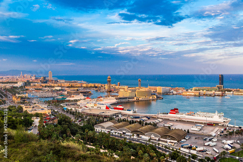 Photography Panoramic view of Barcelona