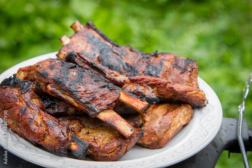 Pork Ribs Off The Grill