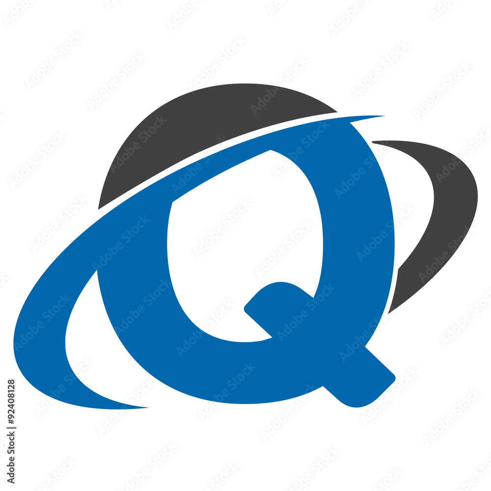 Obraz premium Letter initial Swoosh Modern Logo