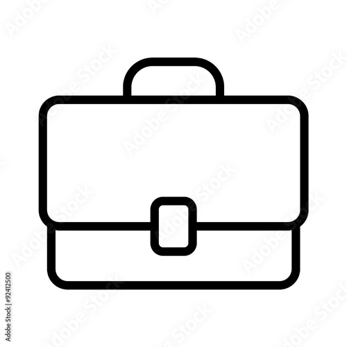 Work briefcase line art icon for apps and websites