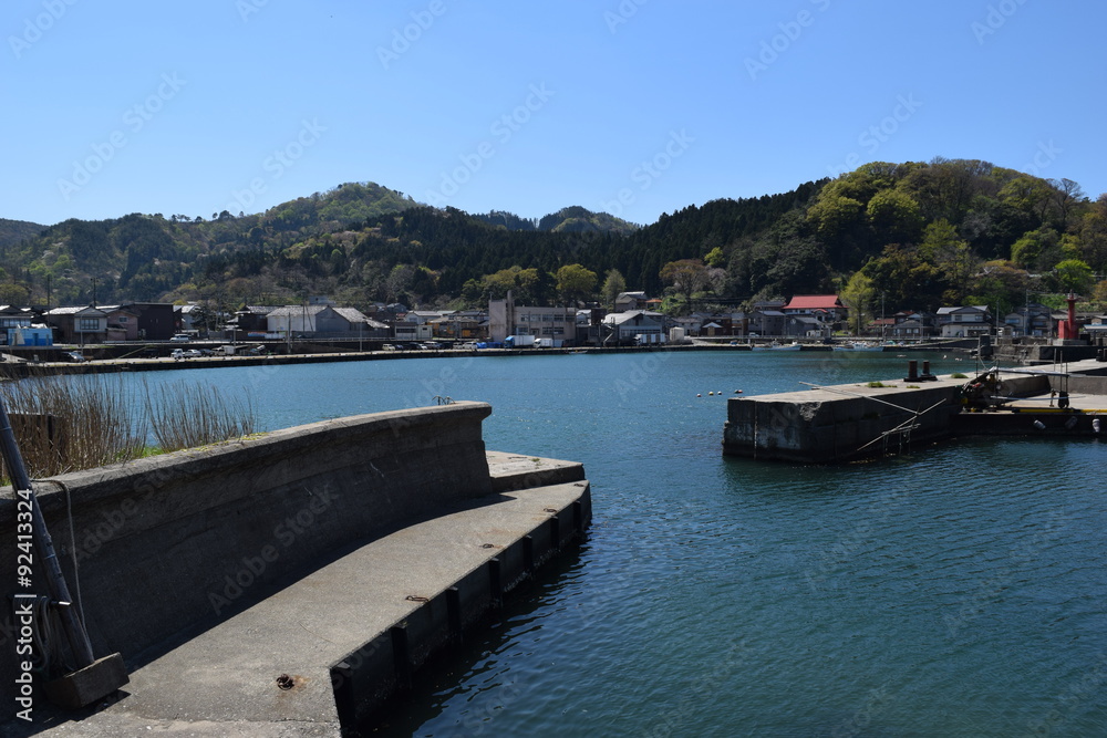 港の風景／山形県庄内浜の港の風景を撮影した写真です。