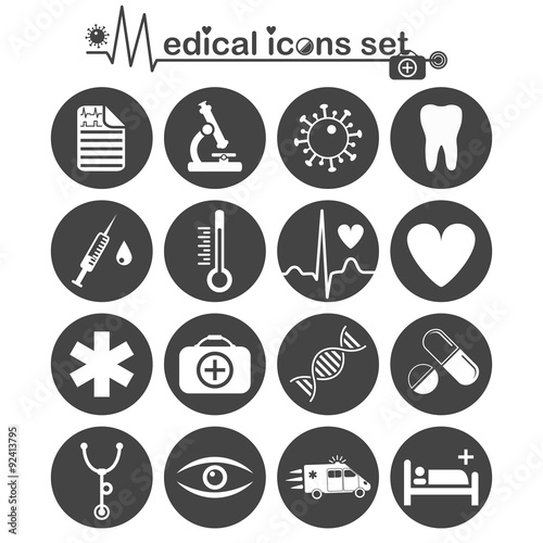 Medical icon set