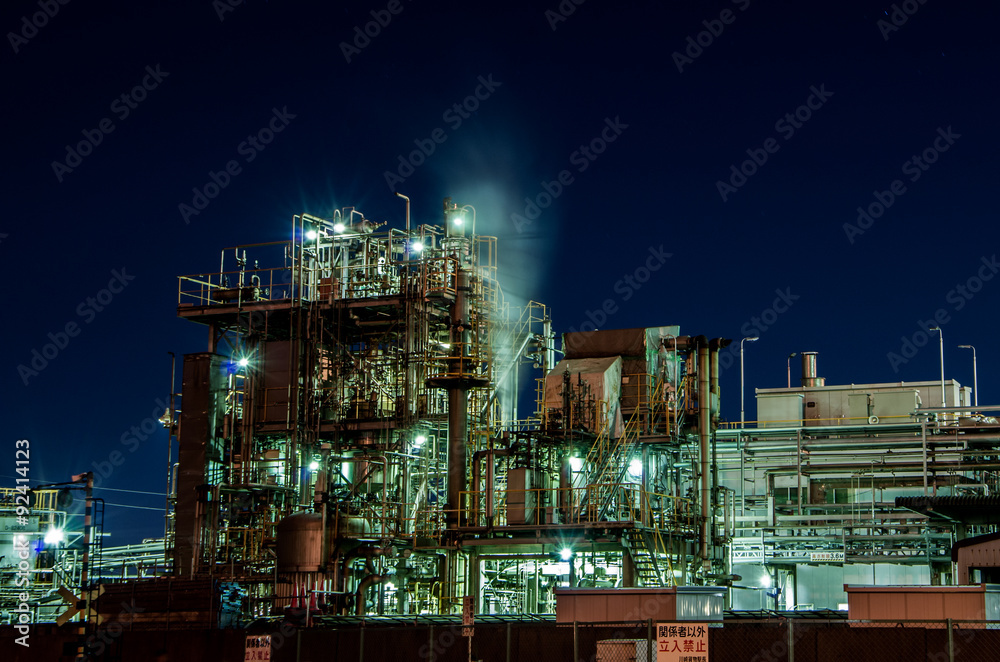 工場の夜景