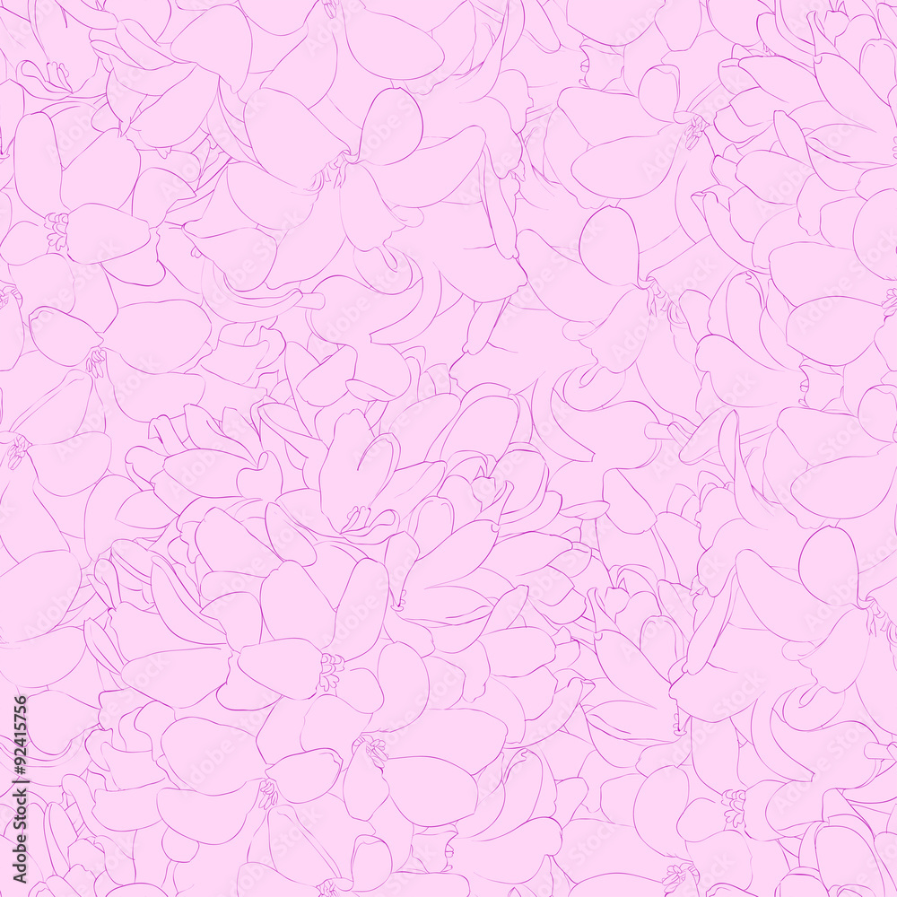Beautiful seamless background with pink flowers. Beautiful seamless background with pink flowers.