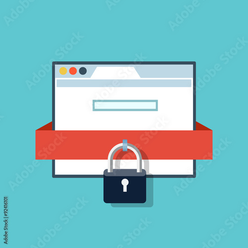 Vector internet security icon