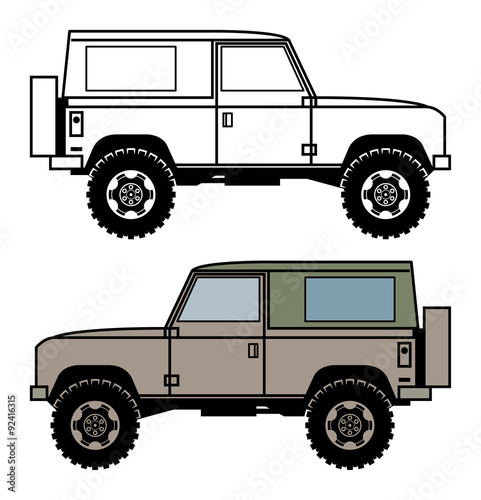 Off-road vehicle, vector
