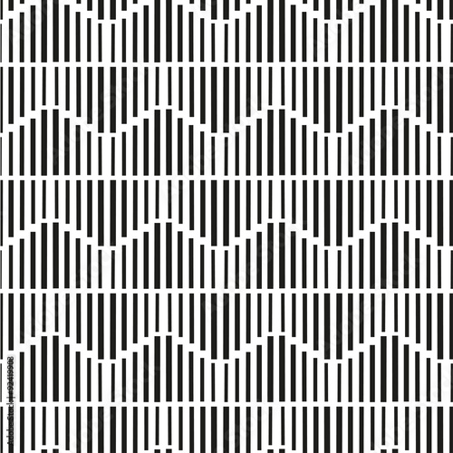 Geometric abstract seamless pattern with black line.