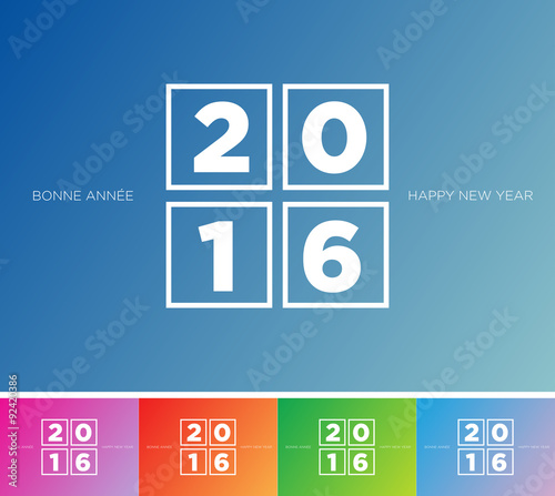 Carte de Voeux 2016 multicolore